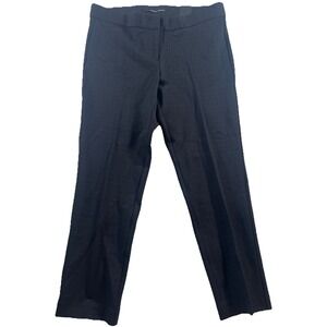 Amanda + Chelsea Black Patterned Mid Rise Waist Pants Size 8P‎ Petites Career